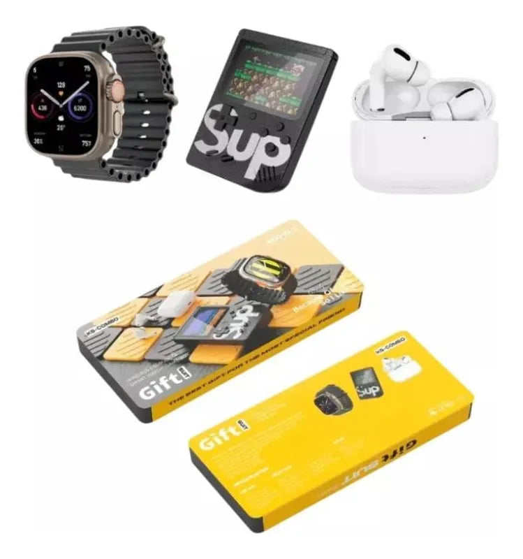 Combo Reloj Audifonos Y Consola